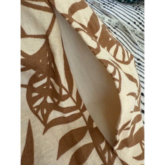 HOUSE OF HARLOW 1960 | Linen Tie Back Tiered Skirt Open Back Sundress | Small - Picture 7 of 8